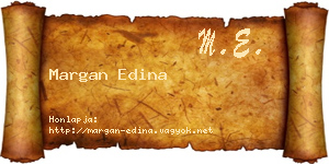 Margan Edina névjegykártya